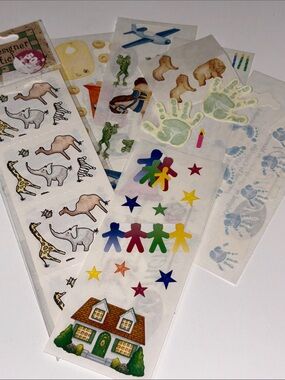 Creative Memories Baby Stickers CM Toddler stickers Baby Animals Stickers